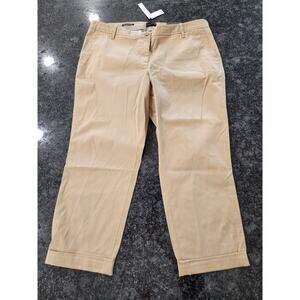 Talbots Women's Relaxed Chino Pants Khaki Size 14 Petite